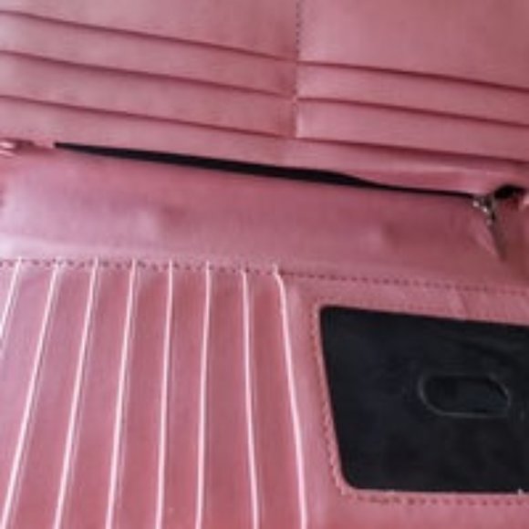 HTF Pink Glitter Lux De Ville V8 wallet EUC - Picture 4 of 11